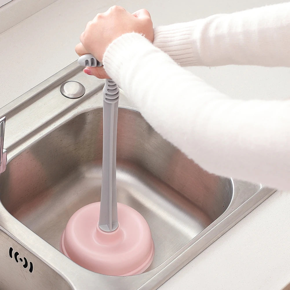 Hogedruk Toiletplunjer met Brede Rubberen Kop – 16x16x42cm