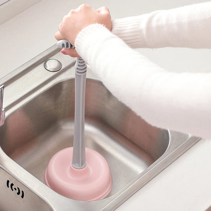 Hogedruk Toiletplunjer met Brede Rubberen Kop – 16x16x42cm