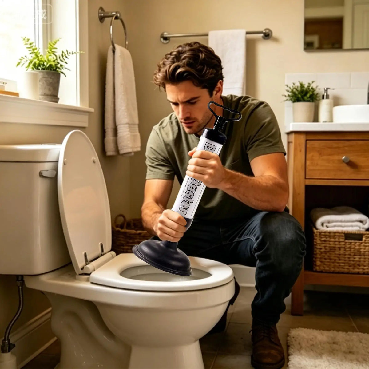 Krachtige Afvoer Ontstopper – Toilet, Wastafel & Bad